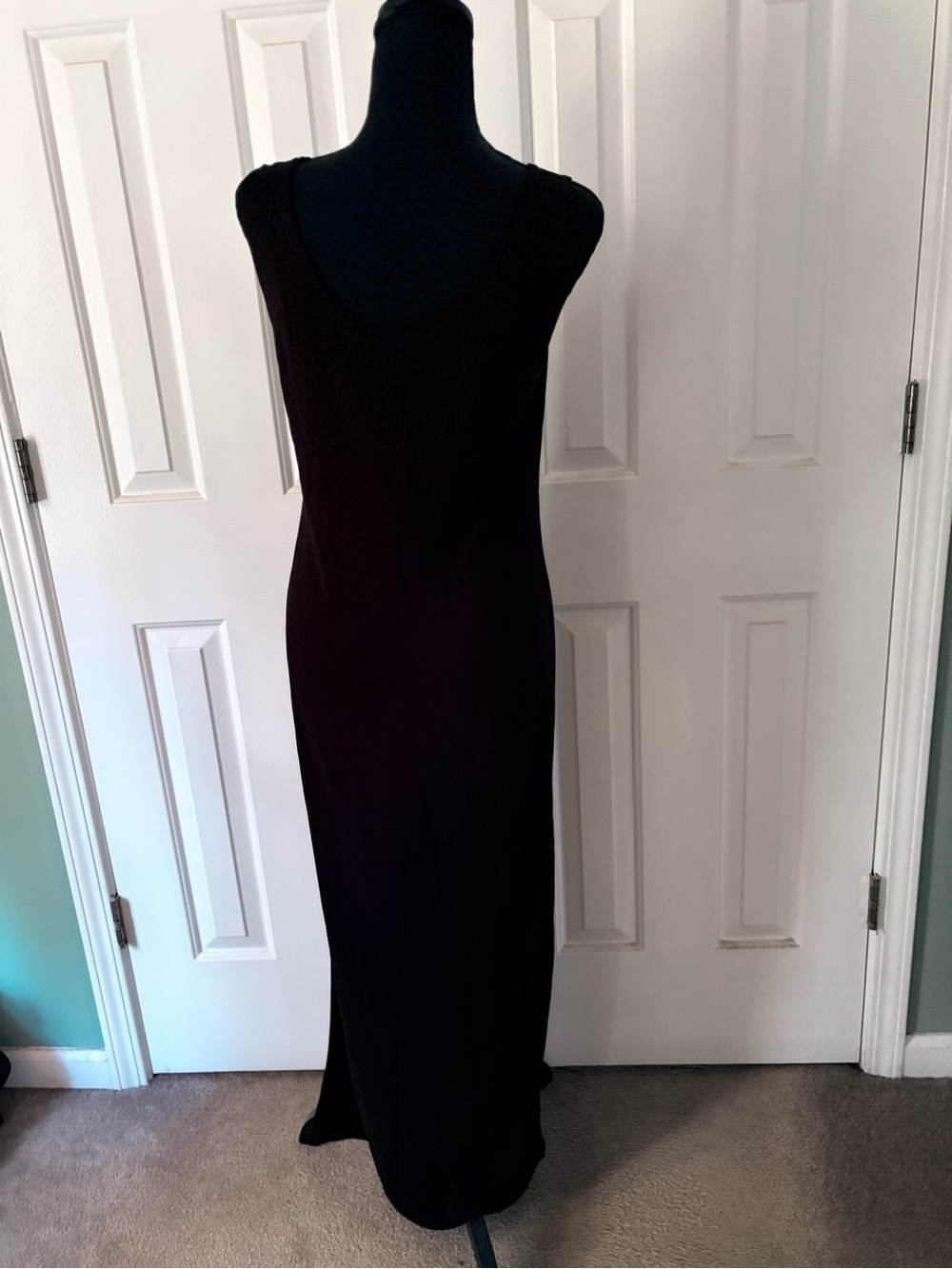 DKNY Black Sleeveless Maxi Dress
